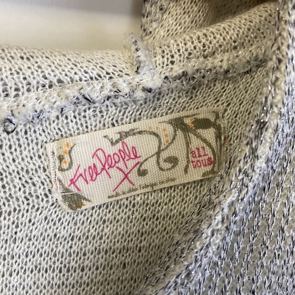 Free people grey poncho / cape - Picture 2 of 8